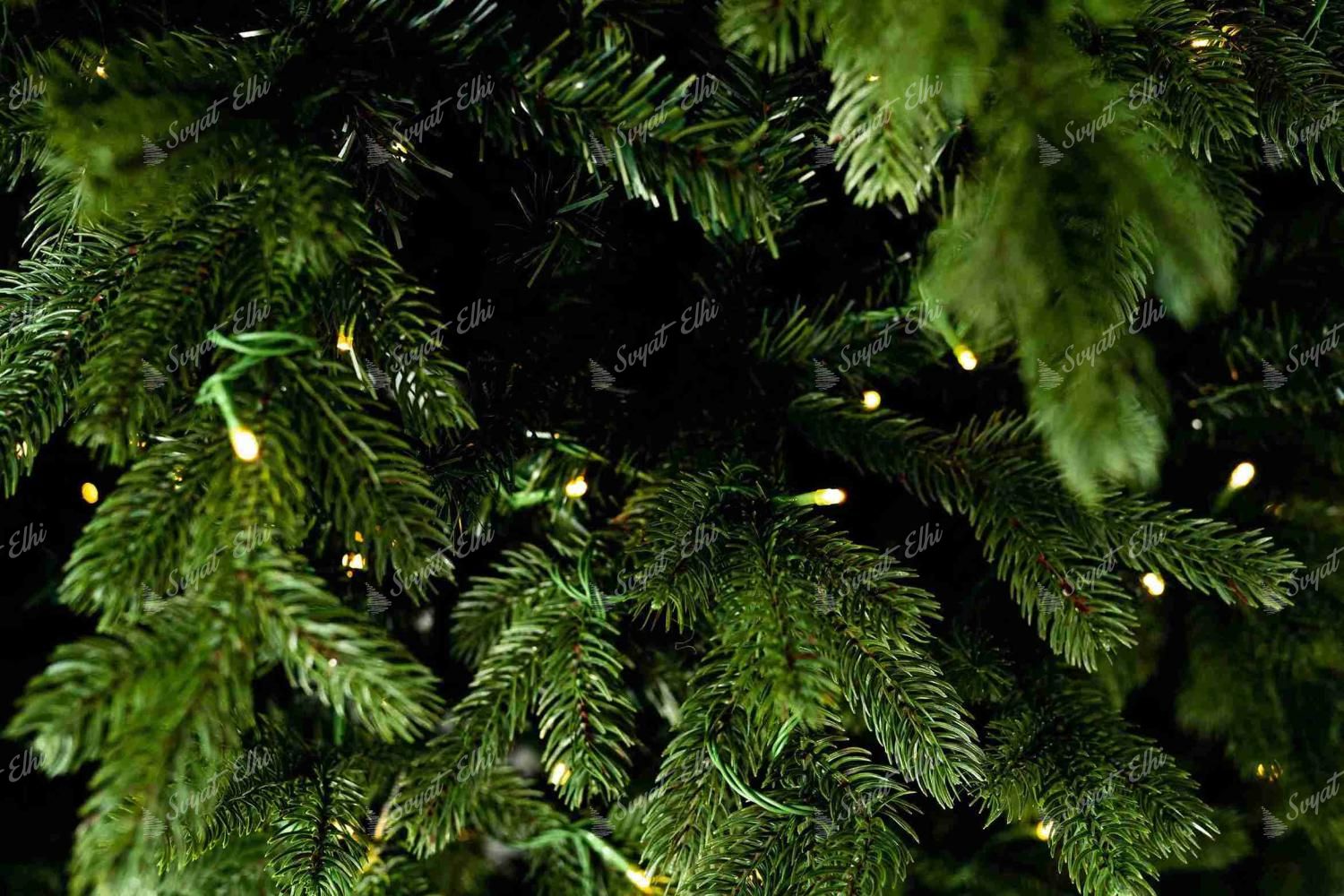 Изкуствена коледна елха 3D Ексклузивен смърч 210 см LED450