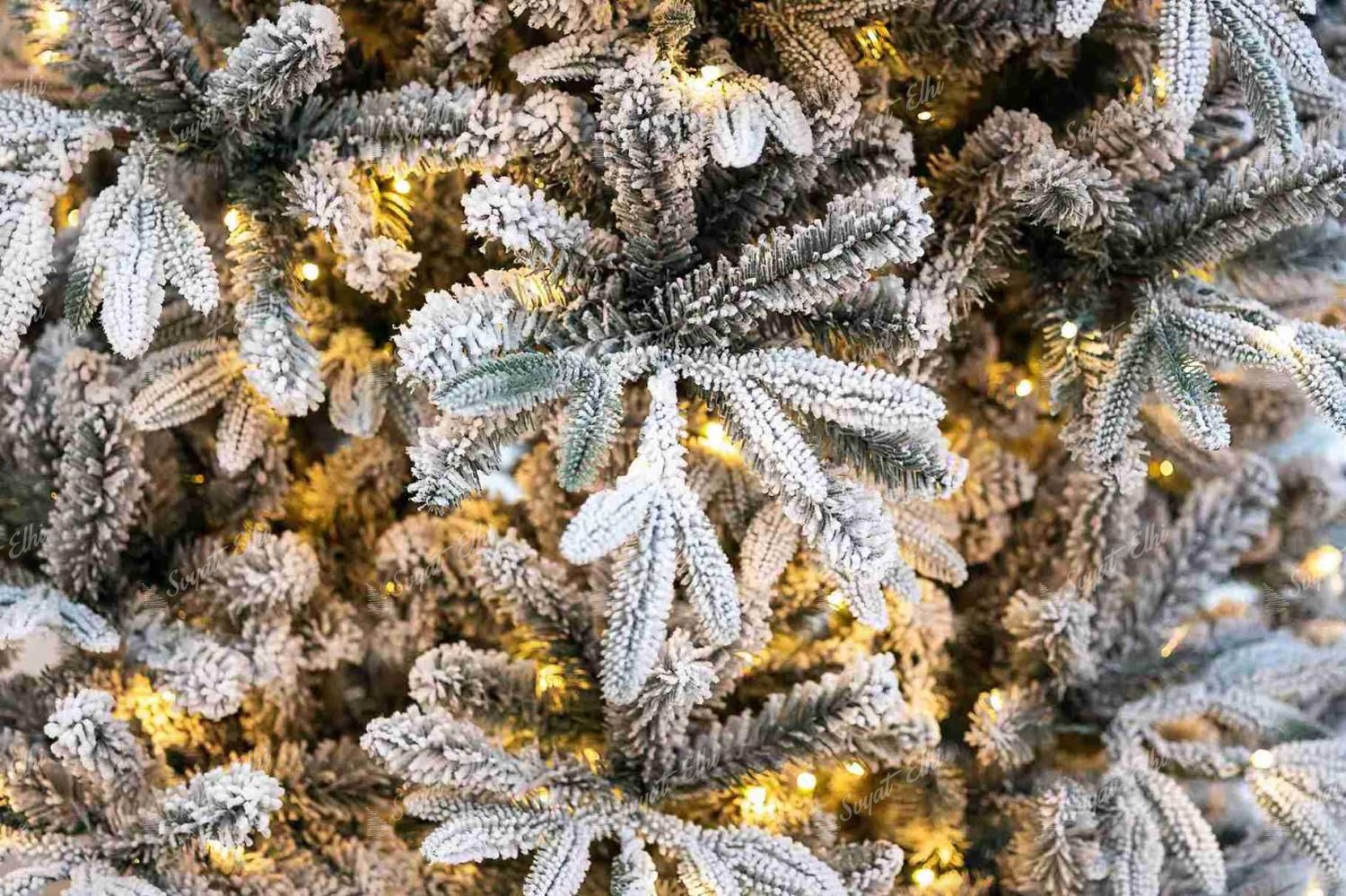 Изкуствена коледна елха 3D Сибирска ела 210 см 350LED