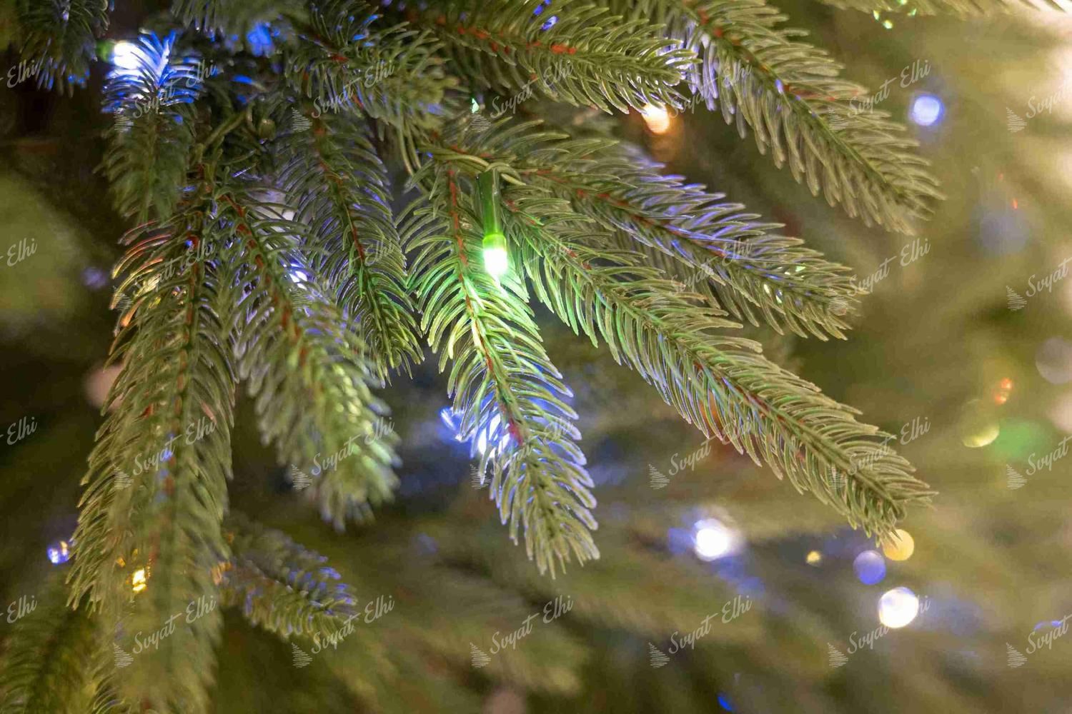 Изкуствена коледна елха FULL 3D Калифорнийски смърч 210 см 450LED