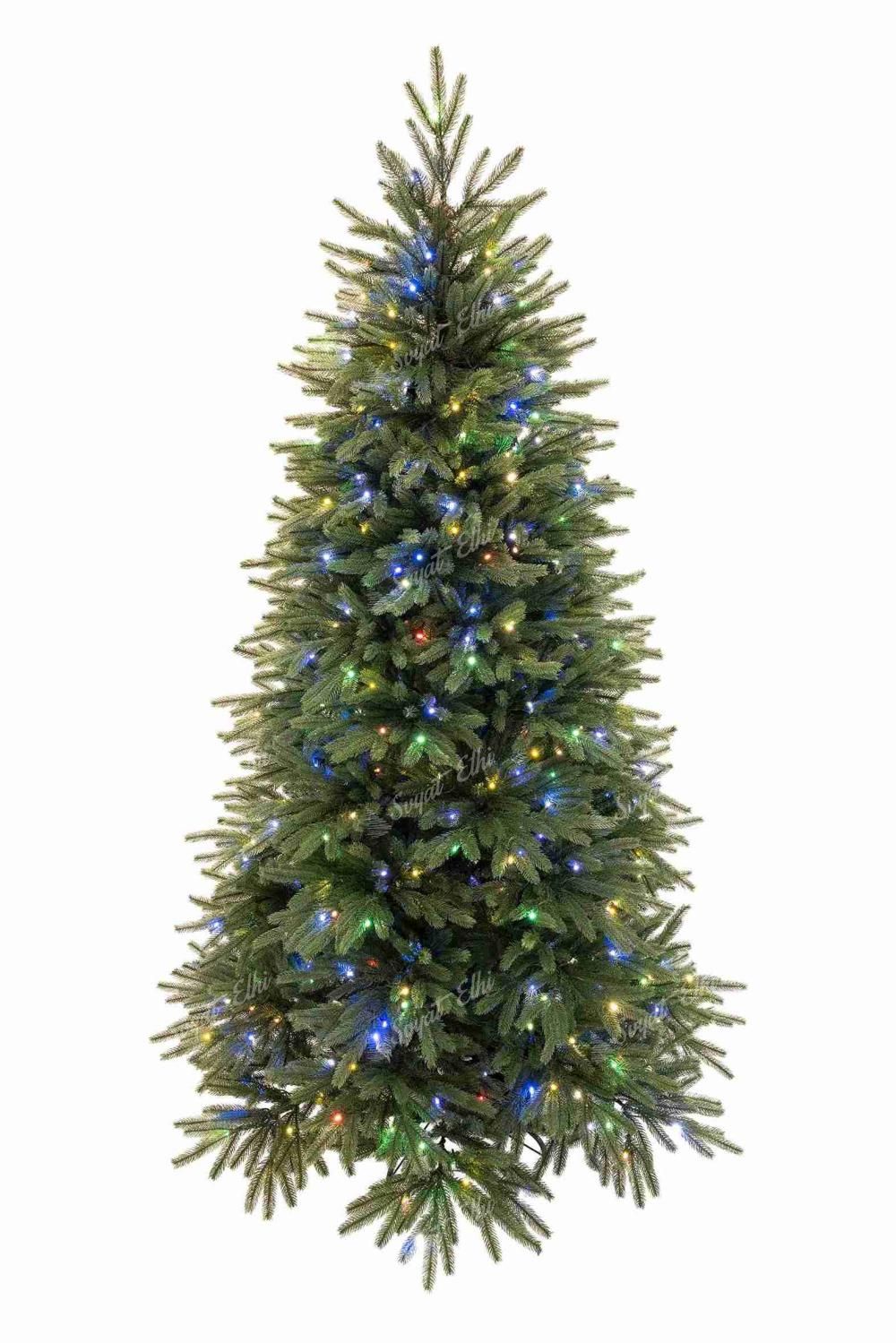 Изкуствена коледна елха FULL 3D Калифорнийски смърч 210 см 450LED