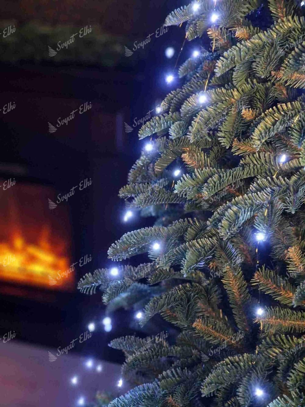 Клъстерно коледно LED осветление студено бяло 240см 360LED