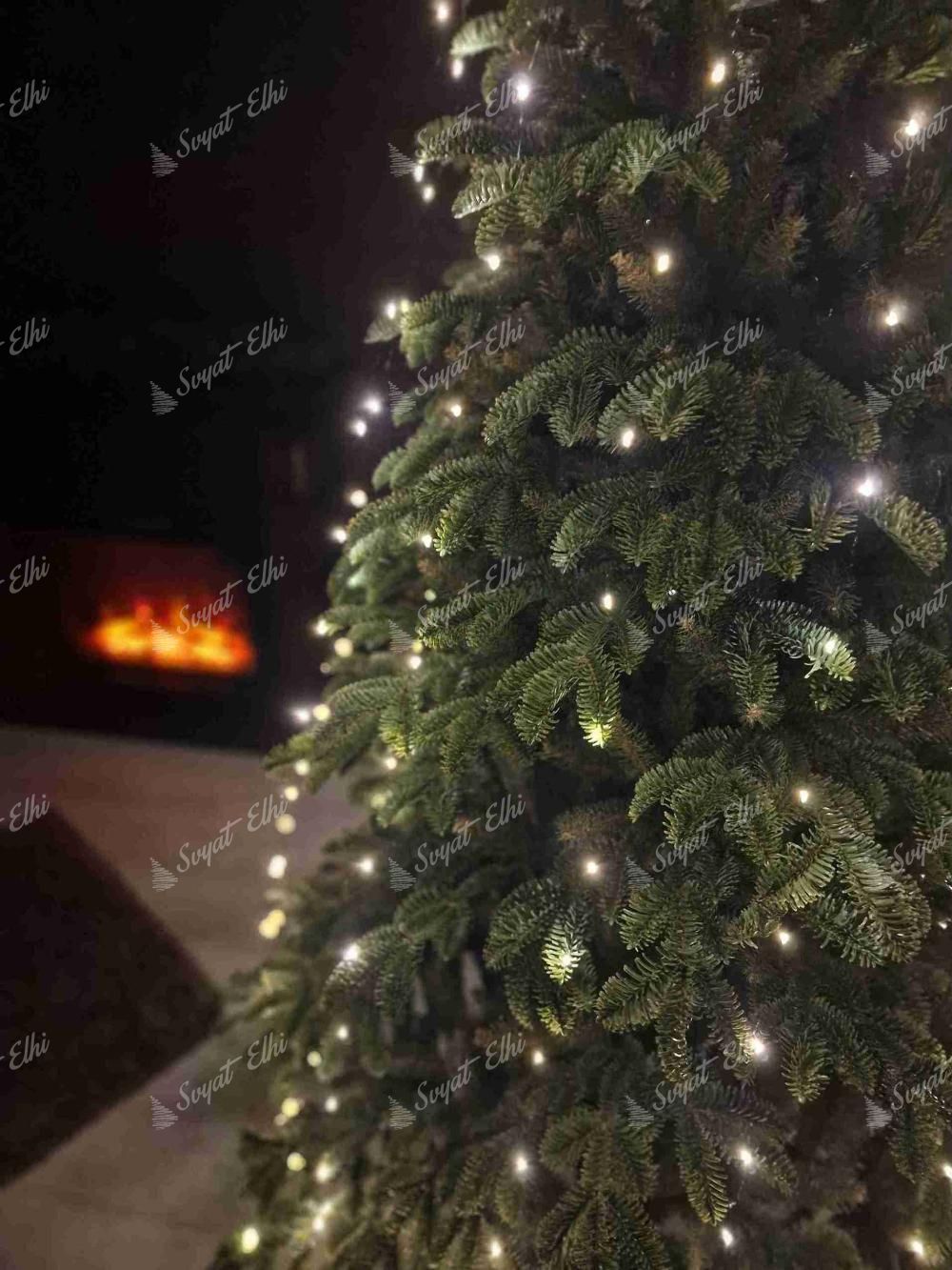 Клъстерно коледно LED осветление топло бяло 210см 315LED
