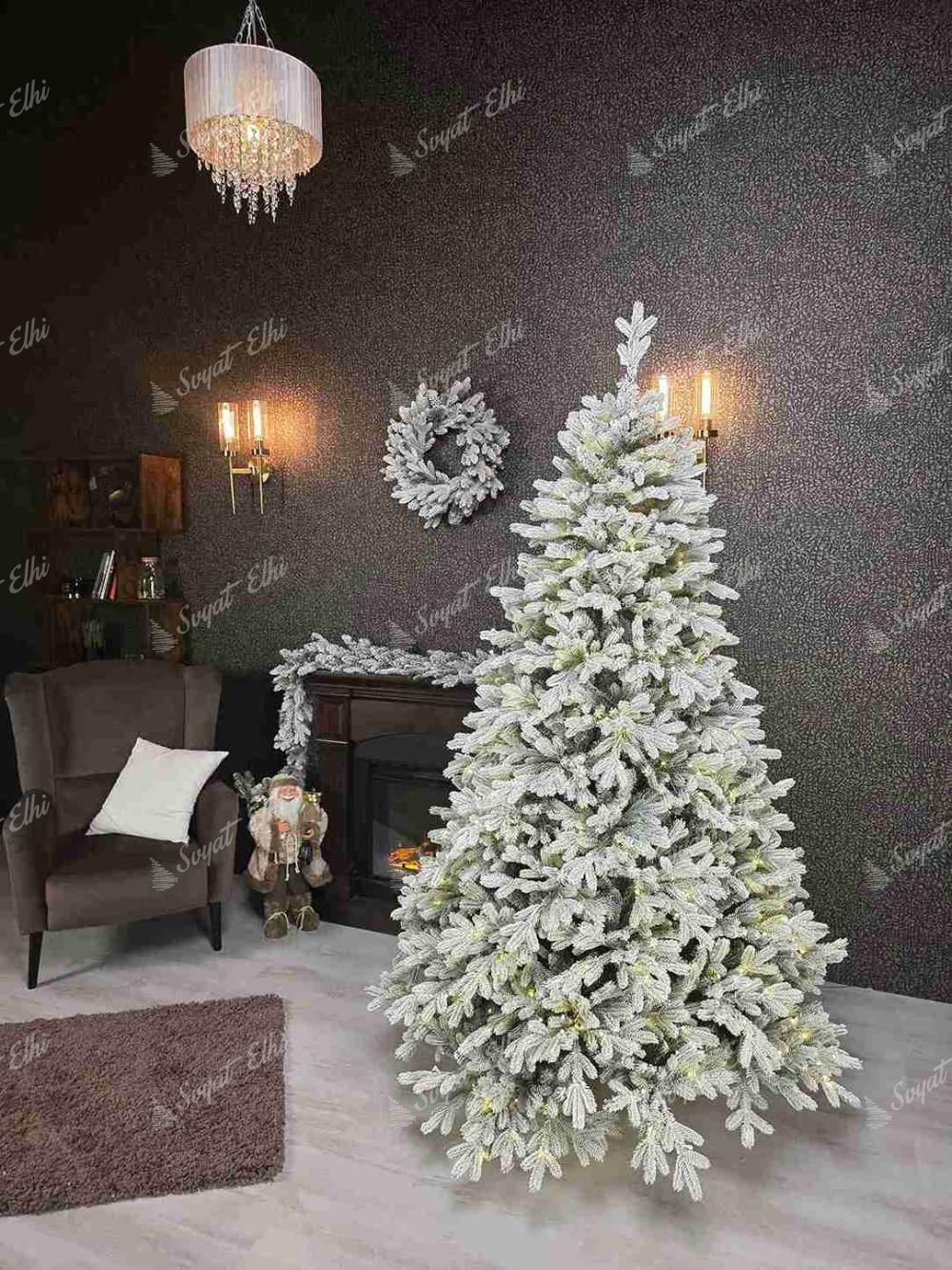 Коледна елха 3D Лапландски смърч 210 см 600LED