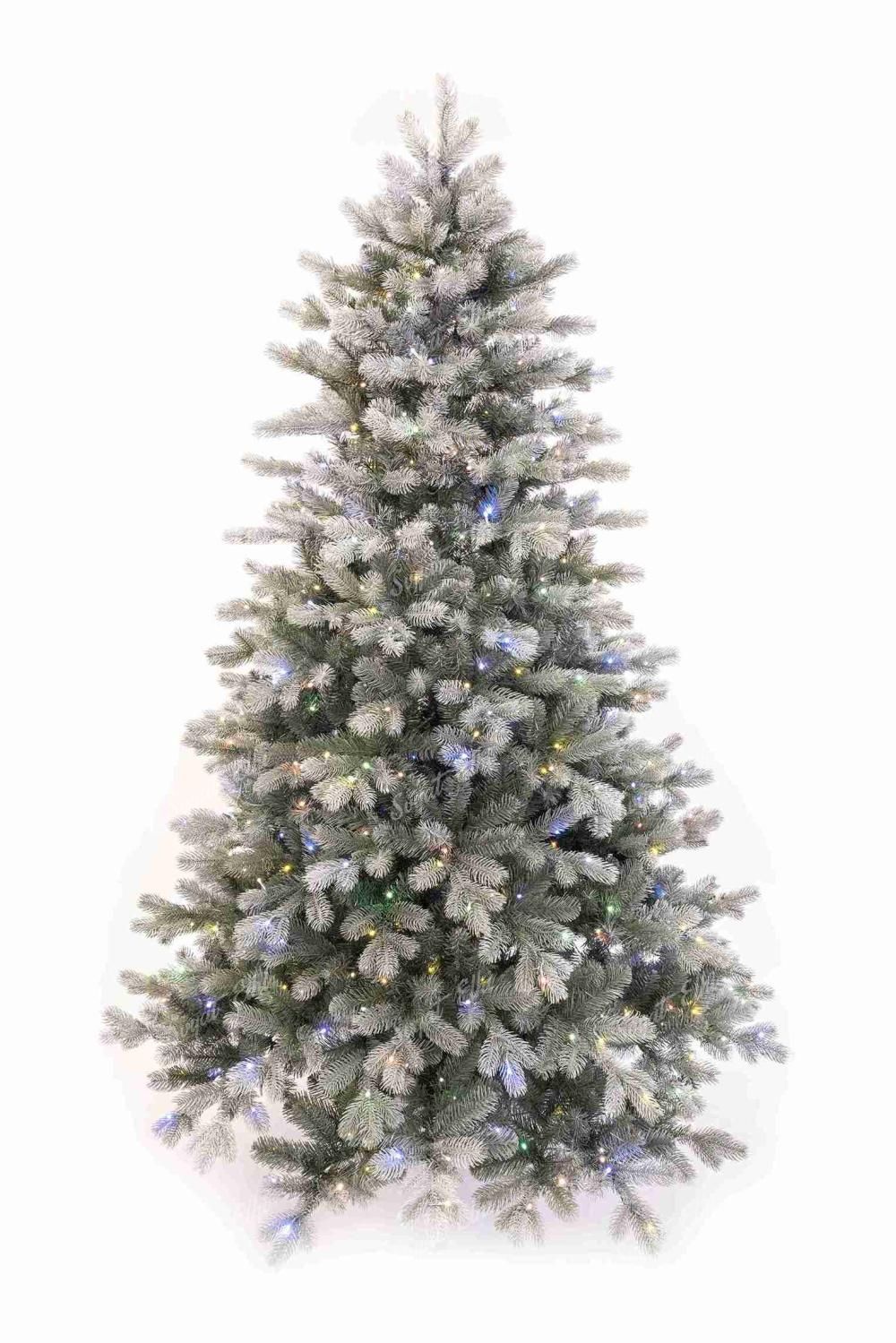 Коледна елха 3D Сребрист бор 210 см 600LED